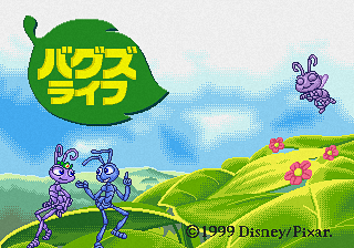 A Bug's Life title screen for Sega Pico
